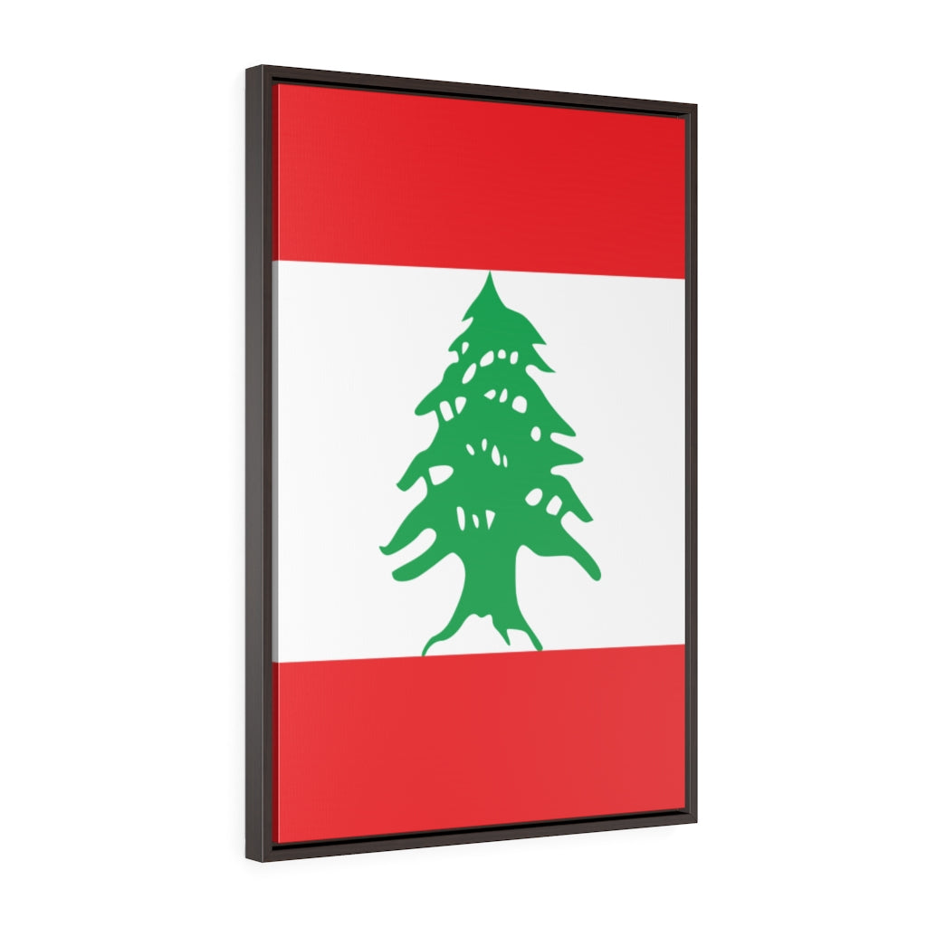 LEBANON Vertical Framed Premium Gallery Wrap Canvas