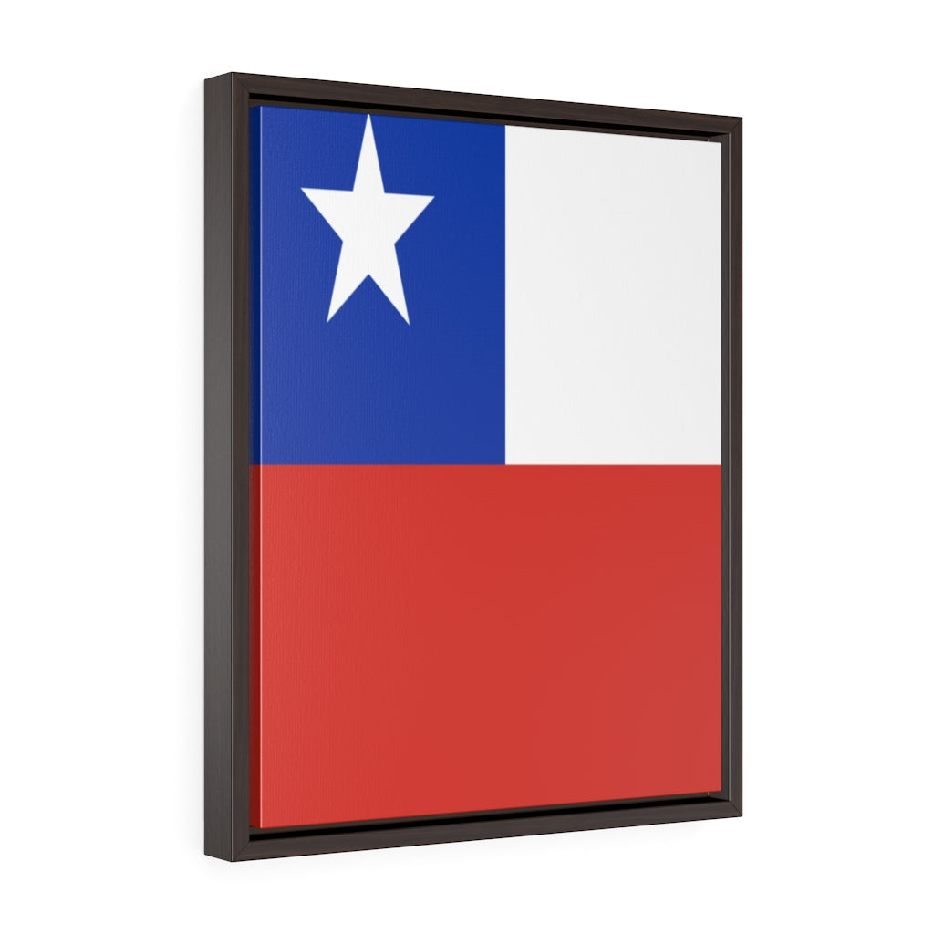 CHILE Vertical Framed Premium Gallery Wrap Canvas