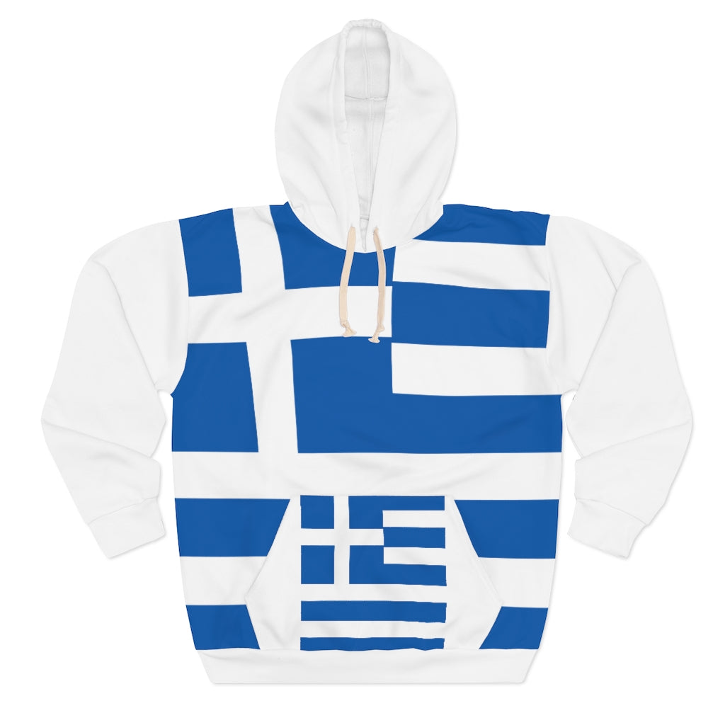 Greece AOP Unisex Pullover Hoodie