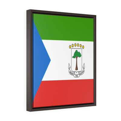 EQUATORIAL GUINEA Vertical Framed Premium Gallery Wrap Canvas