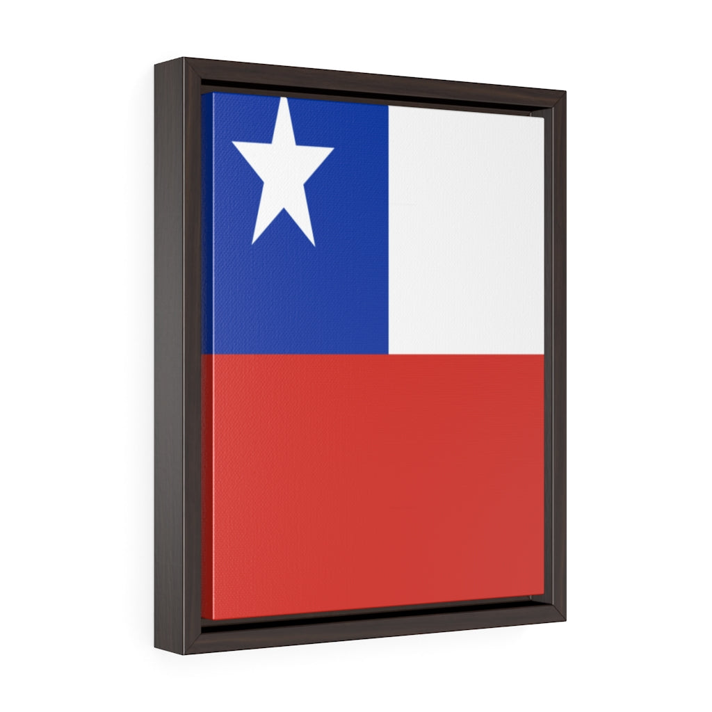 CHILE Vertical Framed Premium Gallery Wrap Canvas