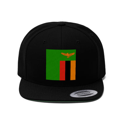 ZAMBIA Unisex Flat Bill Hat