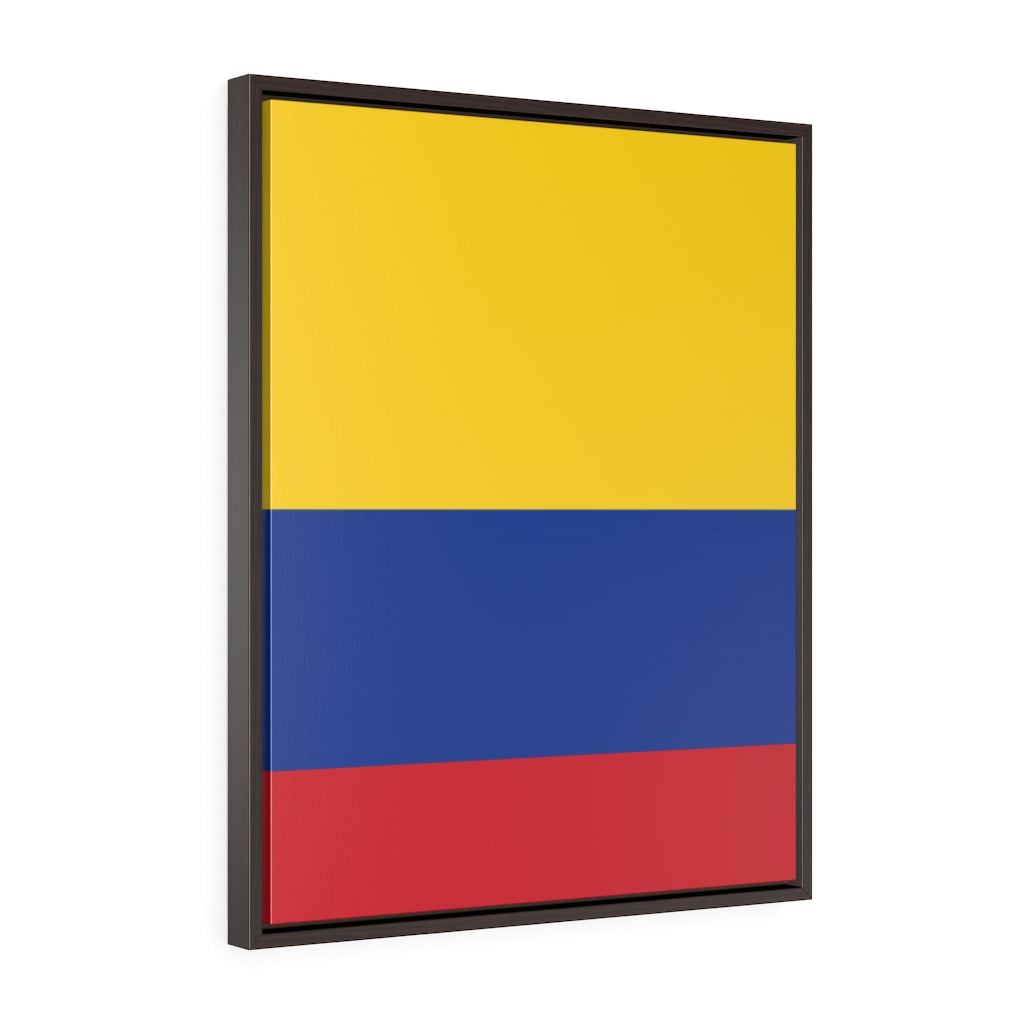 COLOMBIA Vertical Framed Premium Gallery Wrap Canvas