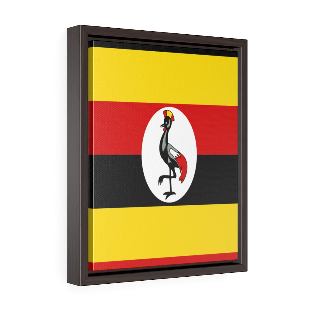 UGANDA Vertical Framed Premium Gallery Wrap Canvas