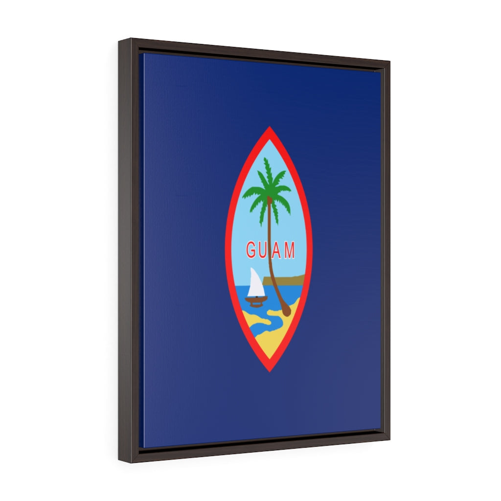 GUAM Vertical Framed Premium Gallery Wrap Canvas