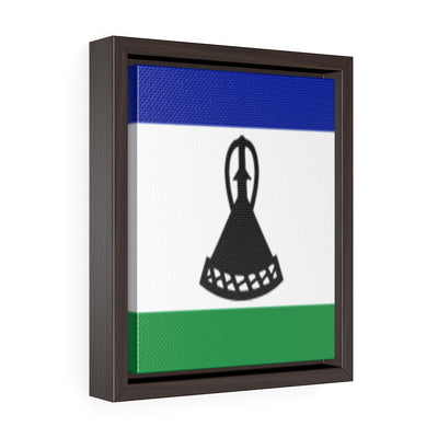 LESOTHO Vertical Framed Premium Gallery Wrap Canvas