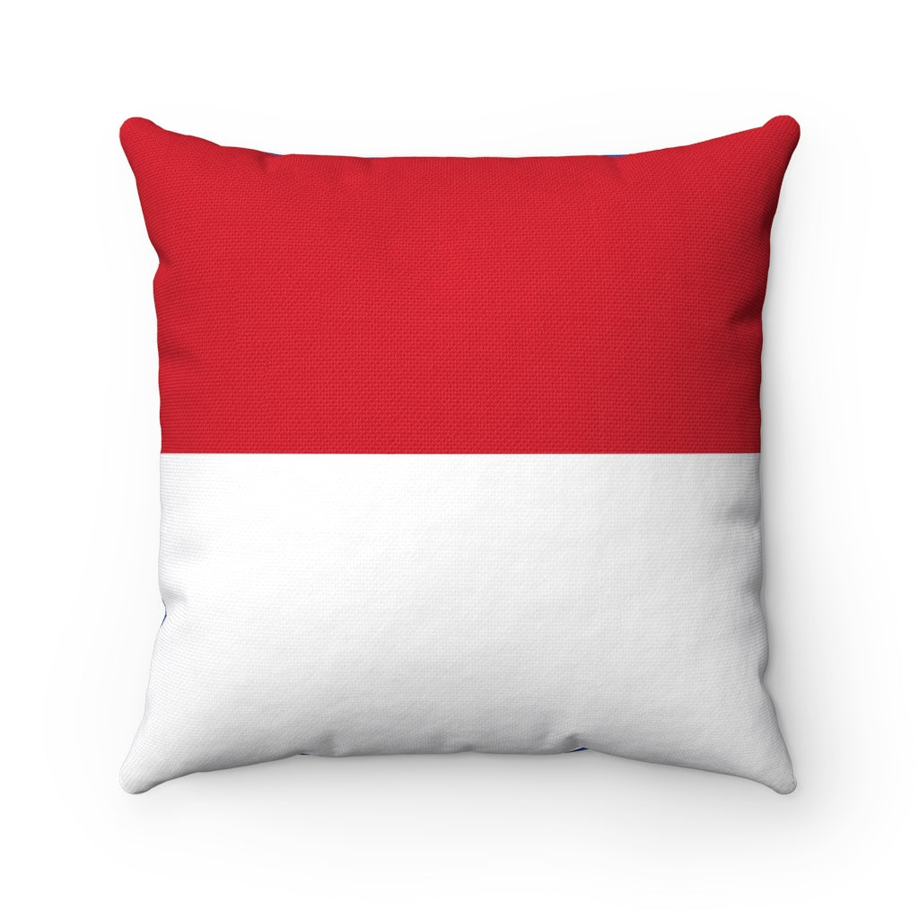 Indonesia flag Spun Polyester Square Pillow