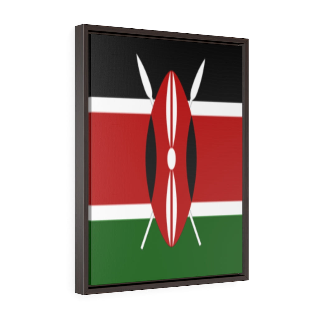 KENYA Vertical Framed Premium Gallery Wrap Canvas