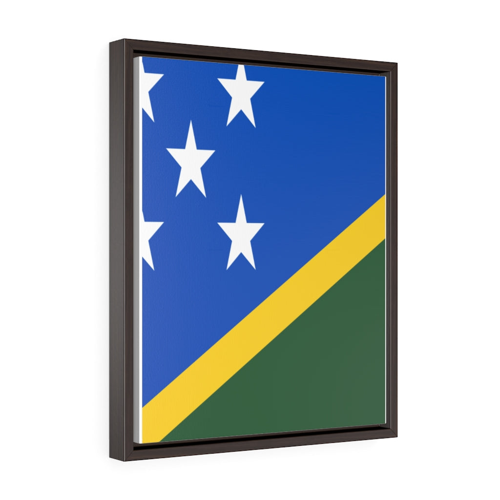 SOLOMON ISLANDS Vertical Framed Premium Gallery Wrap Canvas