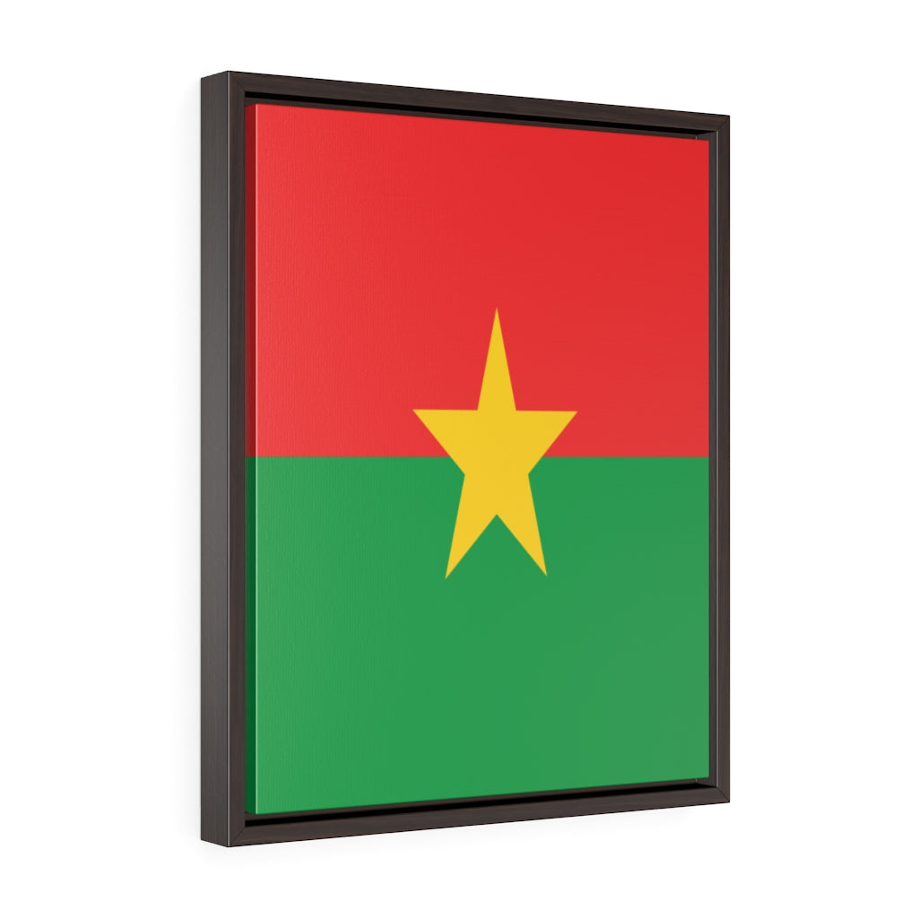 BURKINA FASO Vertical Framed Premium Gallery Wrap Canvas