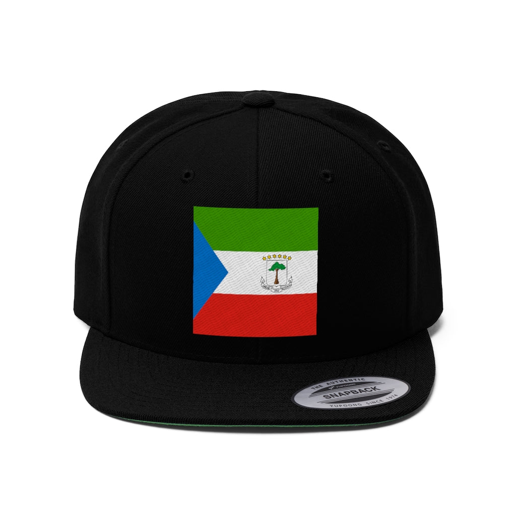 EQUATORIAL GUINEA Unisex Flat Bill Hat