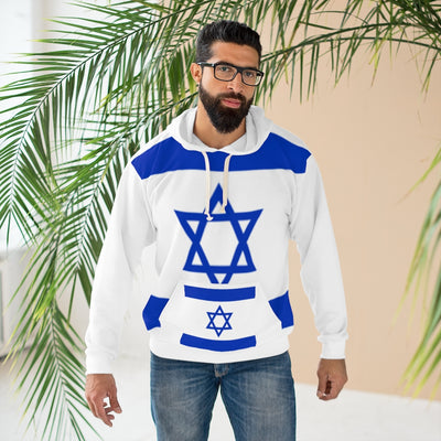 Israel AOP Unisex Pullover Hoodie