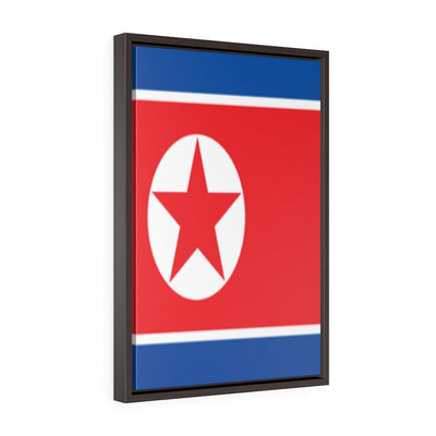 NORTH KOREA Vertical Framed Premium Gallery Wrap Canvas