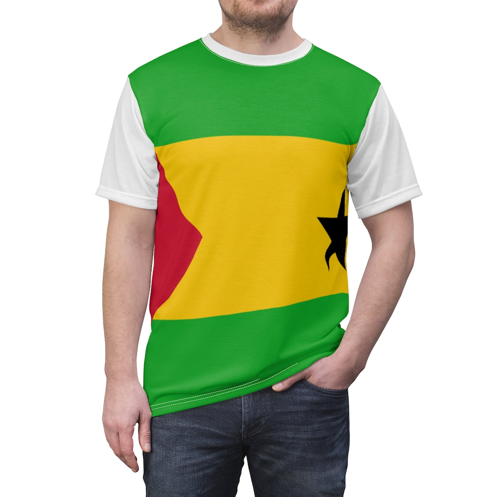 SAO TOME AND PRINCIPE Unisex AOP Cut & Sew Tee