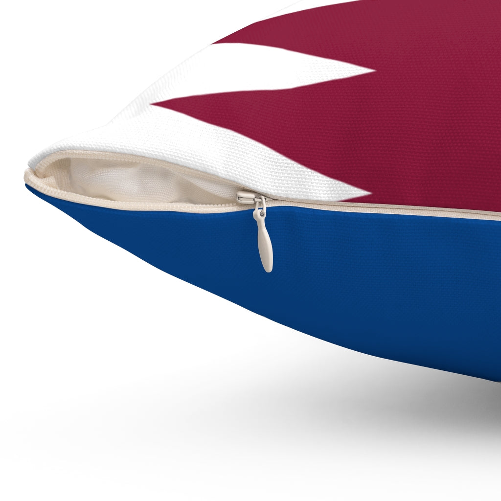 Qatar flag Spun Polyester Square Pillow