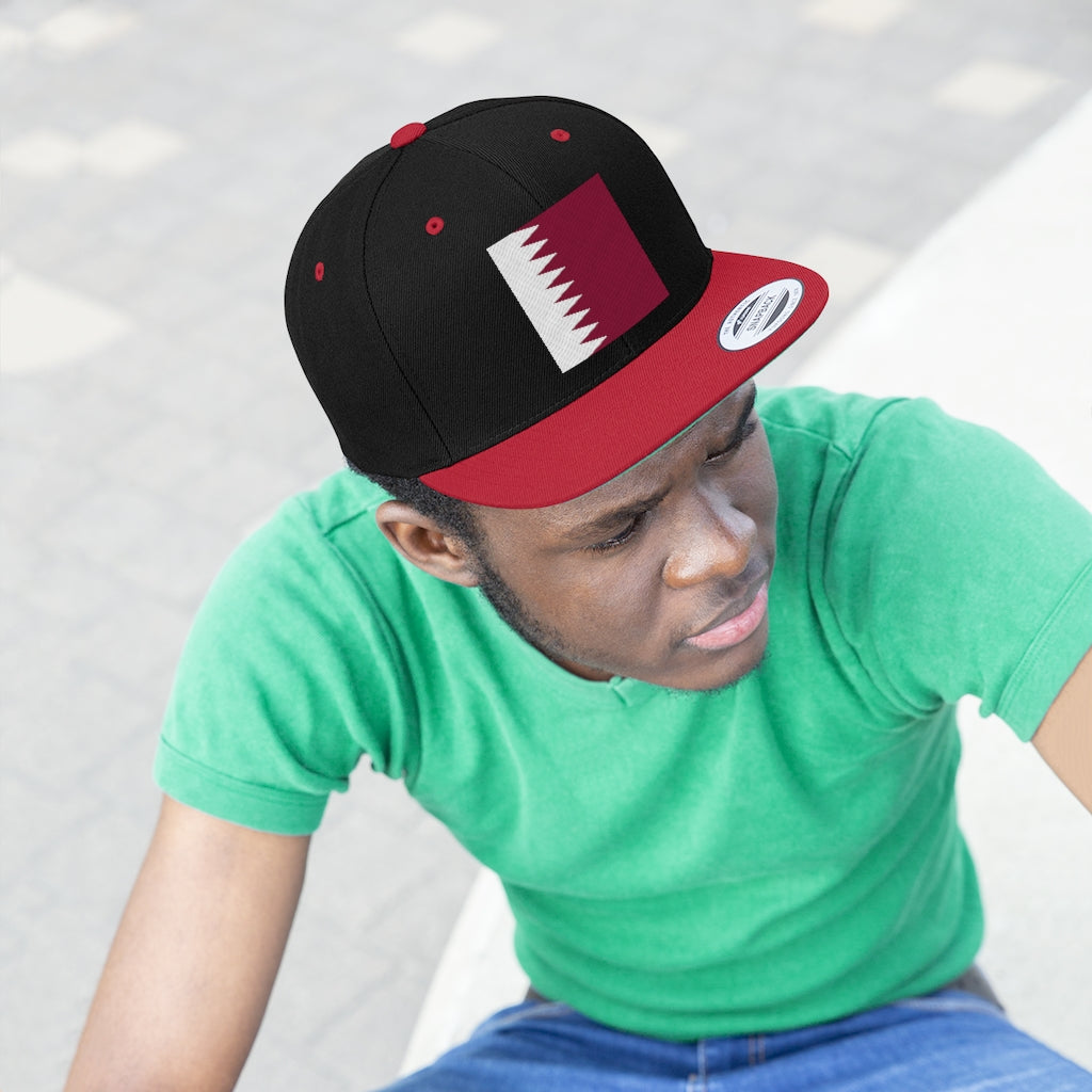 QATAR Unisex Flat Bill Hat