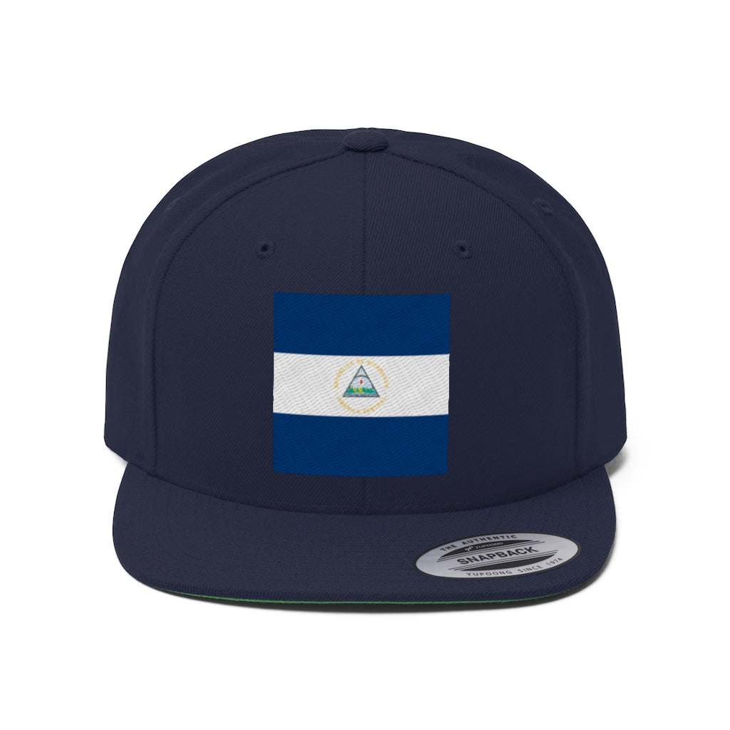 NICARAGUA Unisex Flat Bill Hat