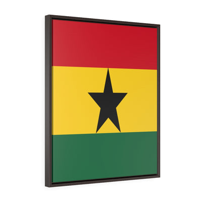 GHANA Vertical Framed Premium Gallery Wrap Canvas