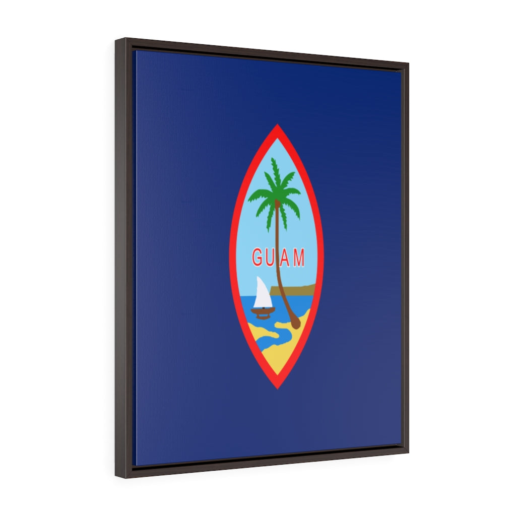 GUAM Vertical Framed Premium Gallery Wrap Canvas