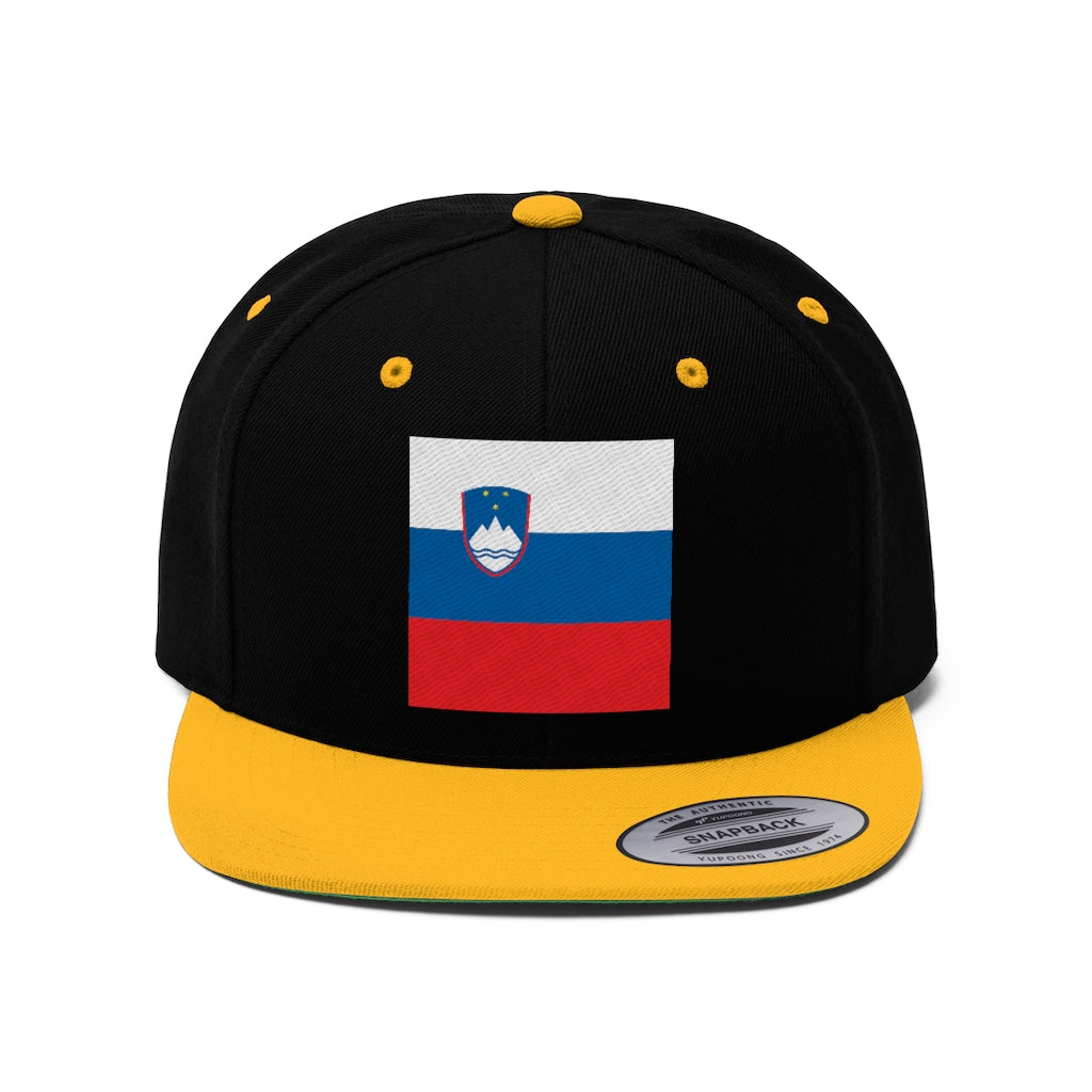 SLOVENIA Unisex Flat Bill Hat