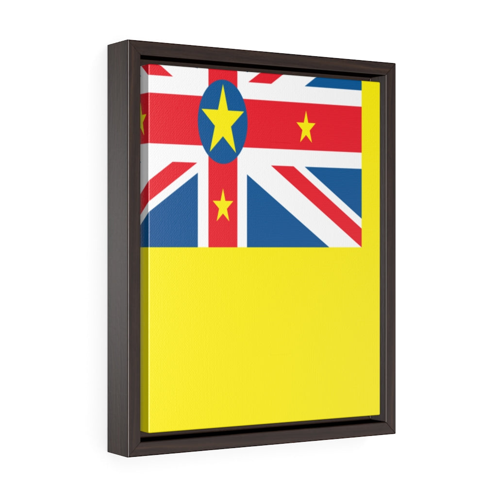 NIUE Vertical Framed Premium Gallery Wrap Canvas