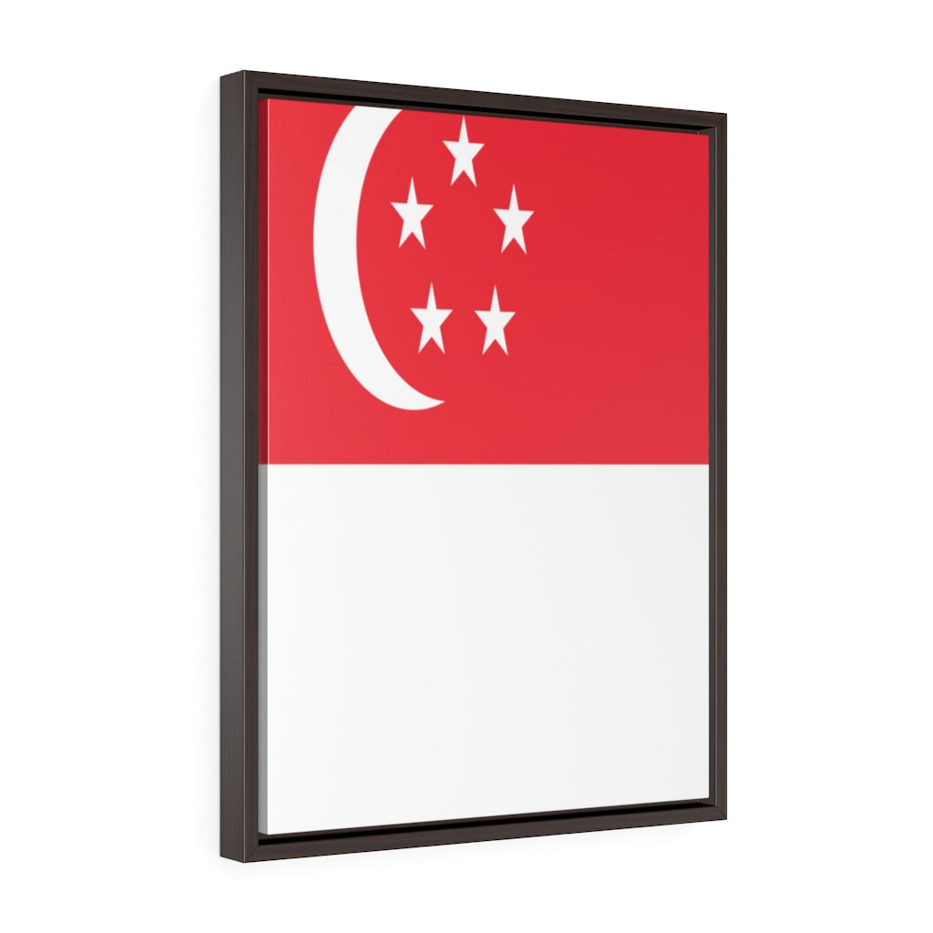 SINGAPORE Vertical Framed Premium Gallery Wrap Canvas