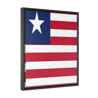 LIBERIA Vertical Framed Premium Gallery Wrap Canvas