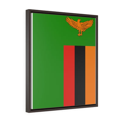 ZAMBIA Vertical Framed Premium Gallery Wrap Canvas