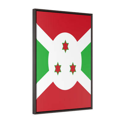 BURUNDI Vertical Framed Premium Gallery Wrap Canvas