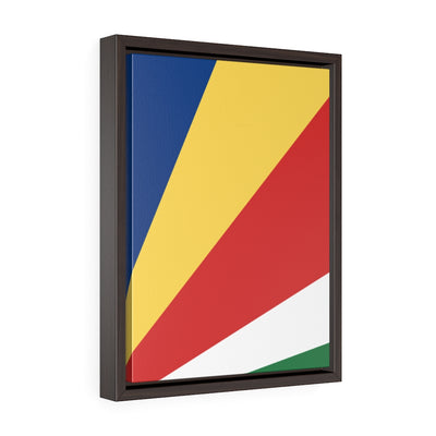 SEYCHELLES Vertical Framed Premium Gallery Wrap Canvas