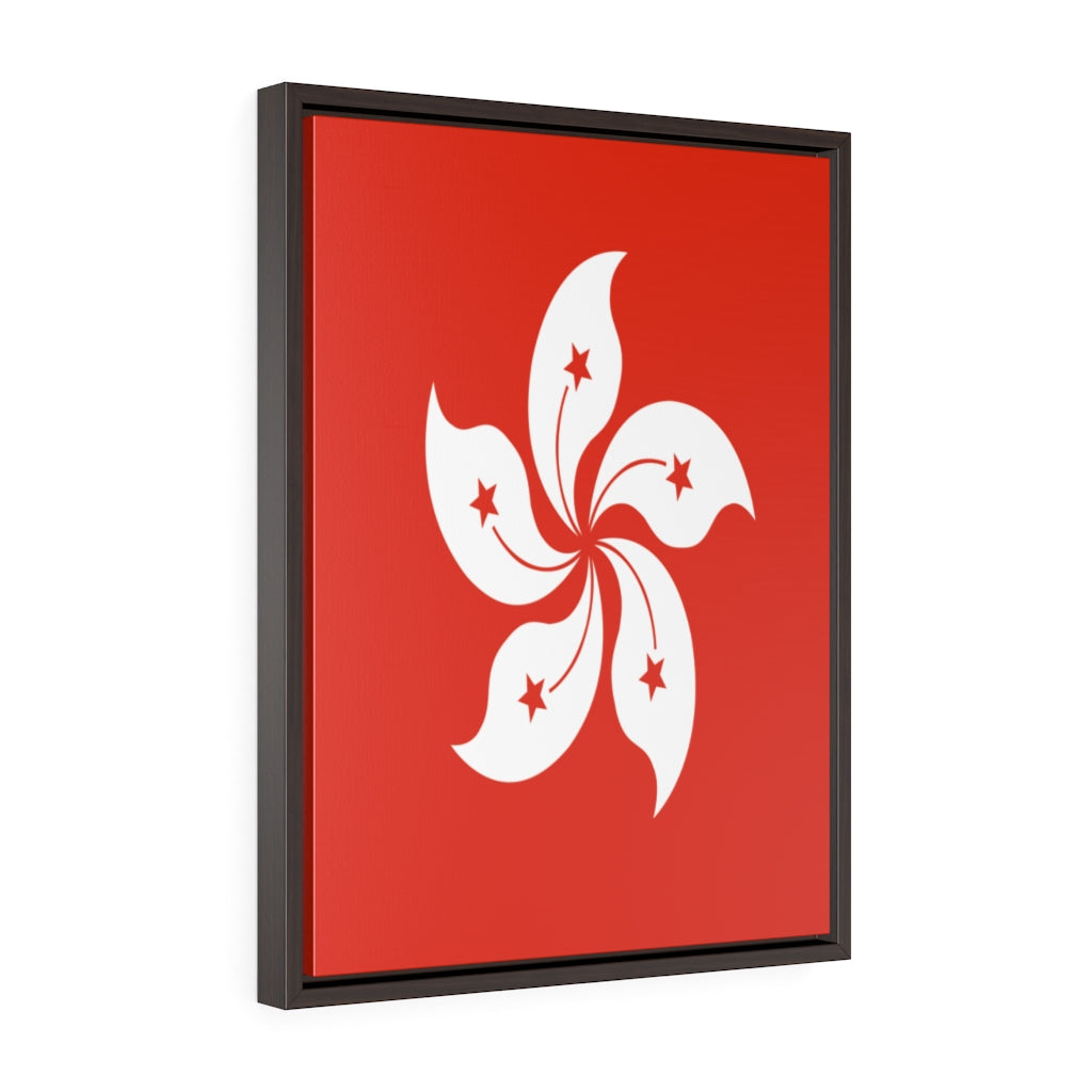 HONG KONG Vertical Framed Premium Gallery Wrap Canvas