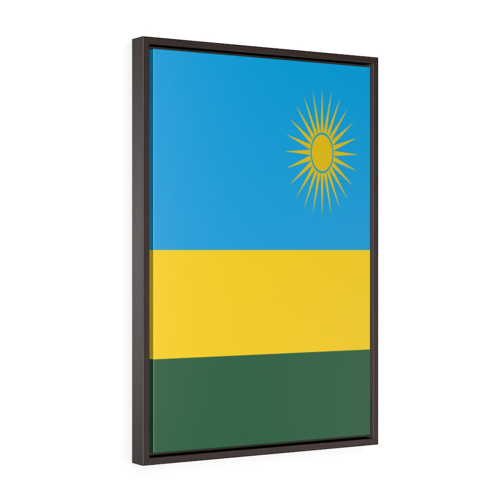 RWANDA Vertical Framed Premium Gallery Wrap Canvas