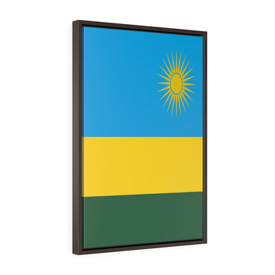 RWANDA Vertical Framed Premium Gallery Wrap Canvas