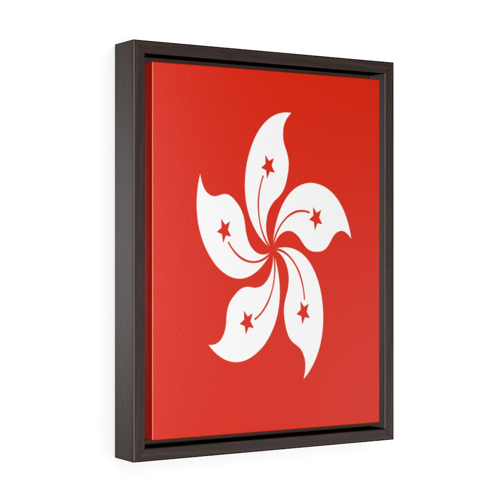 HONG KONG Vertical Framed Premium Gallery Wrap Canvas