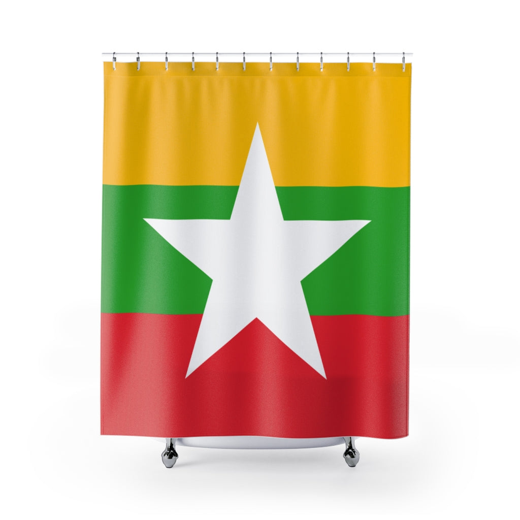 MYANMAR Shower Curtains