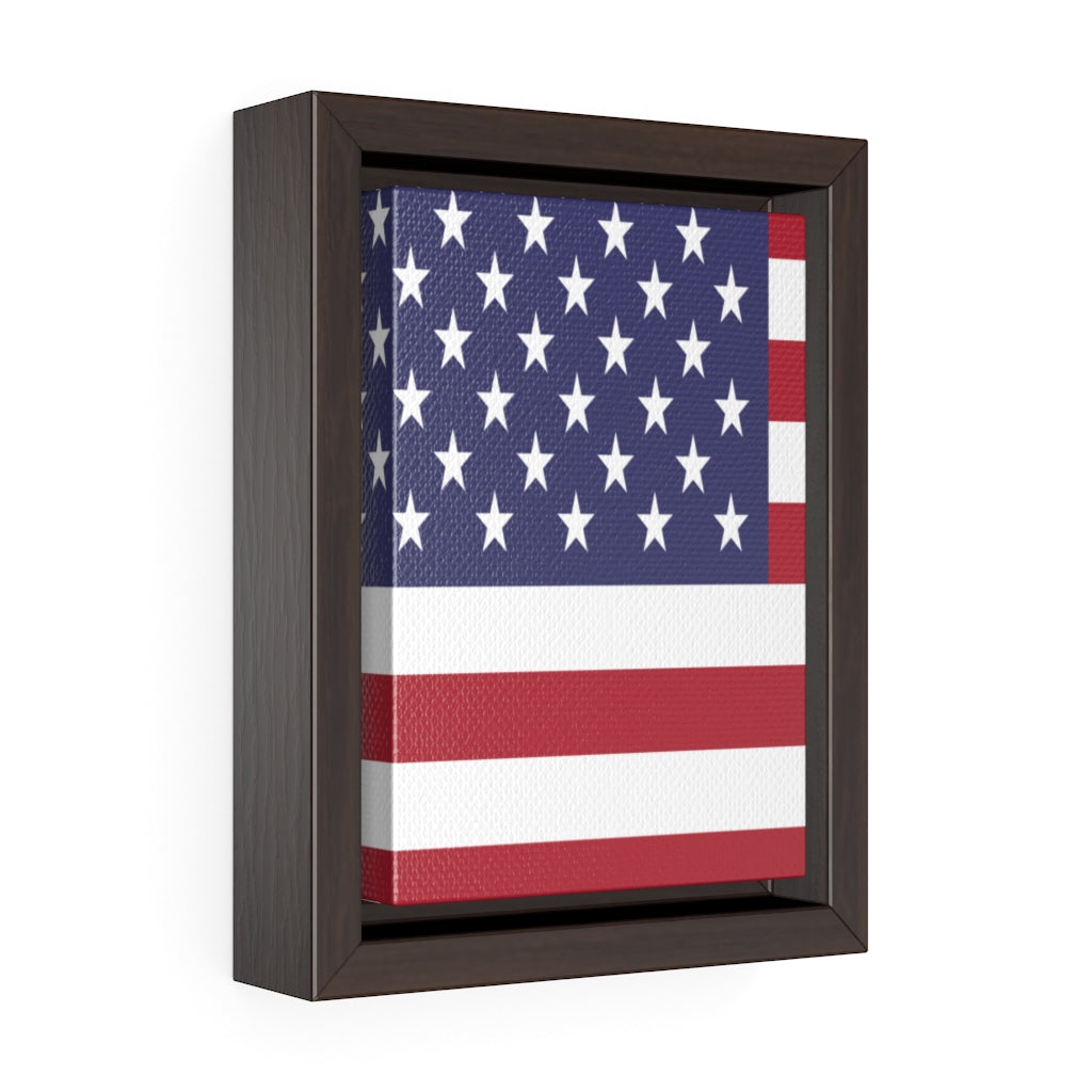 United states Vertical Framed Premium Gallery Wrap Canvas