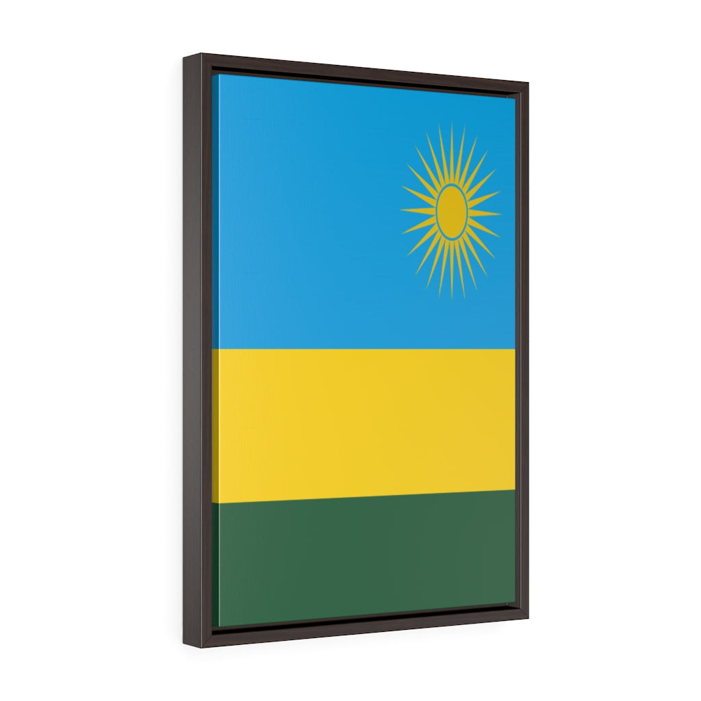 RWANDA Vertical Framed Premium Gallery Wrap Canvas