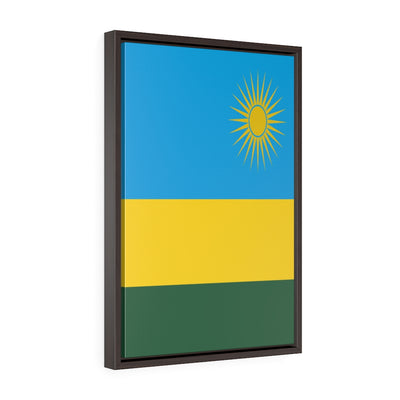 RWANDA Vertical Framed Premium Gallery Wrap Canvas