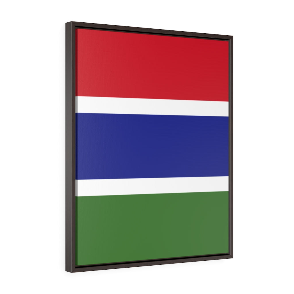 GAMBIA Vertical Framed Premium Gallery Wrap Canvas