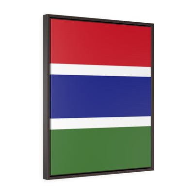 GAMBIA Vertical Framed Premium Gallery Wrap Canvas