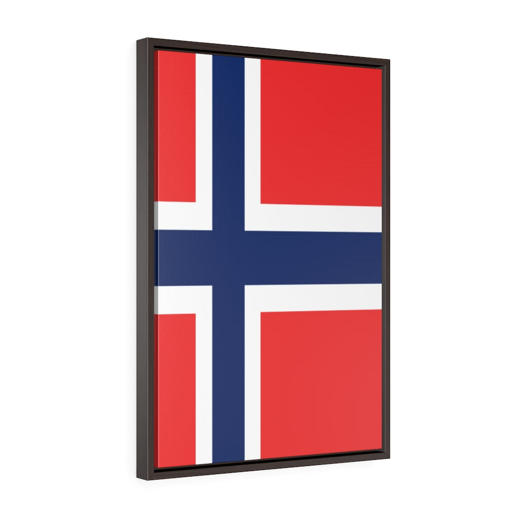 NORWAY Vertical Framed Premium Gallery Wrap Canvas