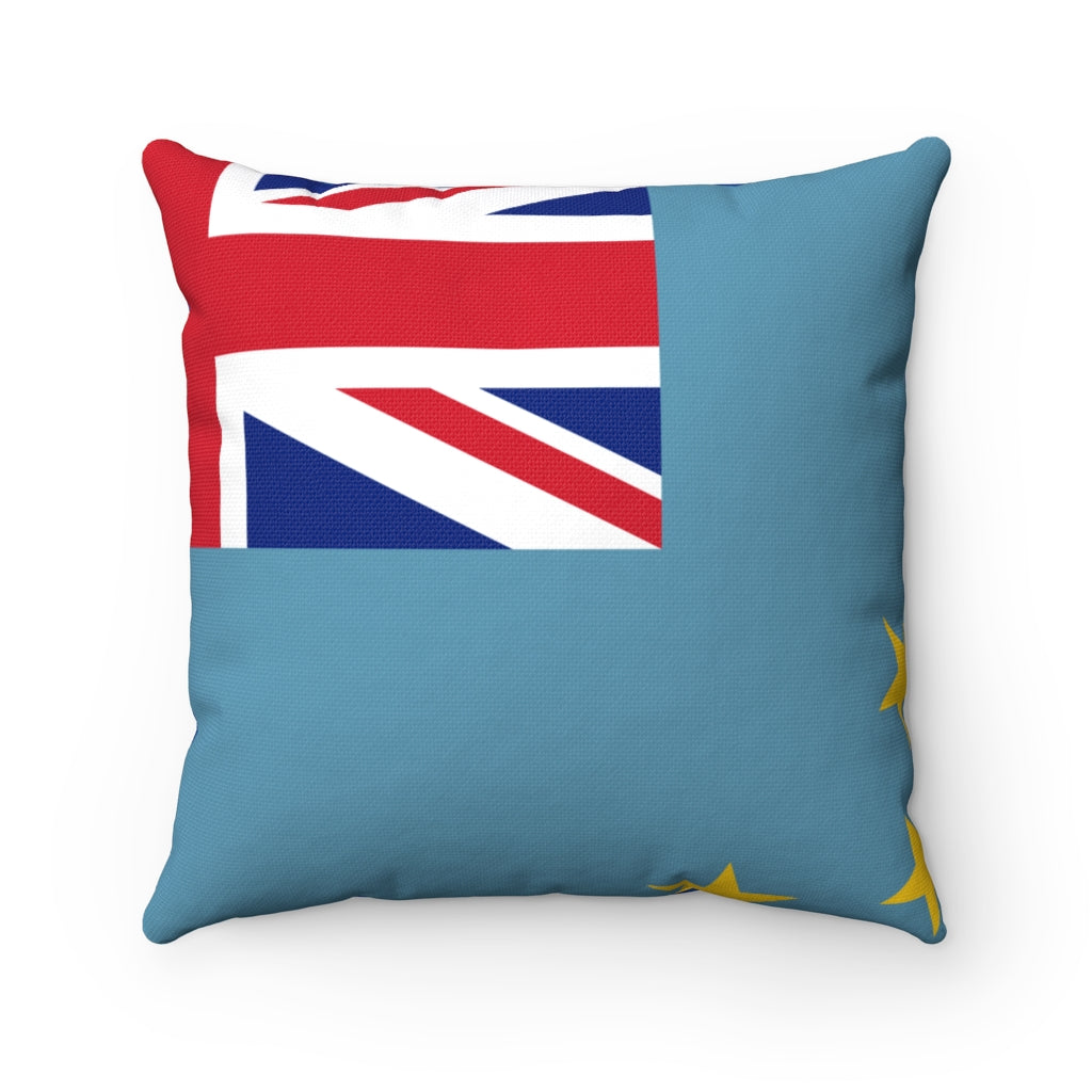 Tuvalu flag Spun Polyester Square Pillow