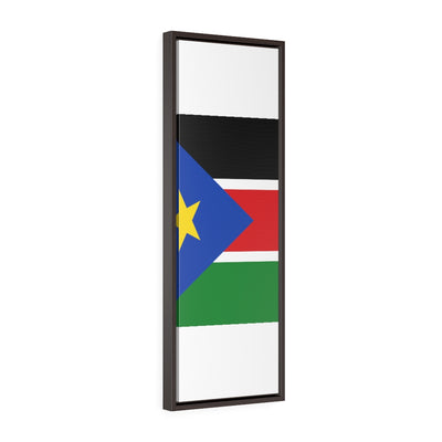 SOUTH SUDAN  Vertical Framed Premium Gallery Wrap Canvas