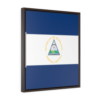 NICARAGUA Vertical Framed Premium Gallery Wrap Canvas