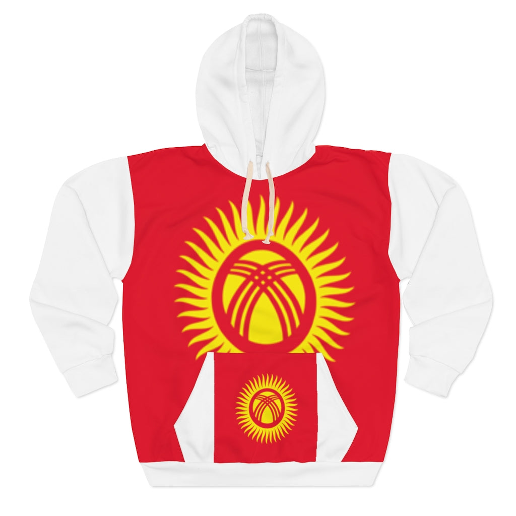 Kyrgyzstan AOP Unisex Pullover Hoodie