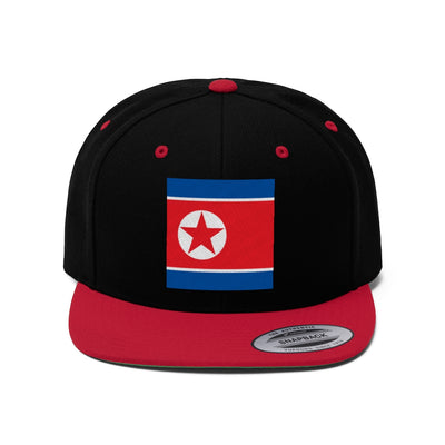 NORTH KOREA Unisex Flat Bill Hat