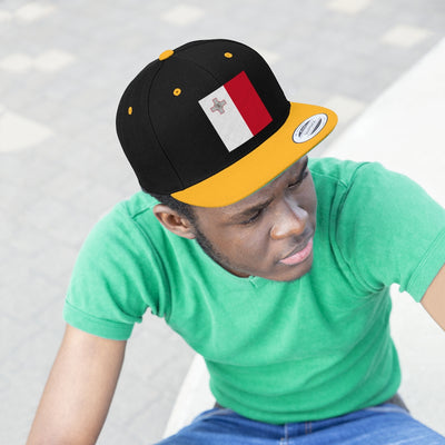 MALTA Unisex Flat Bill Hat