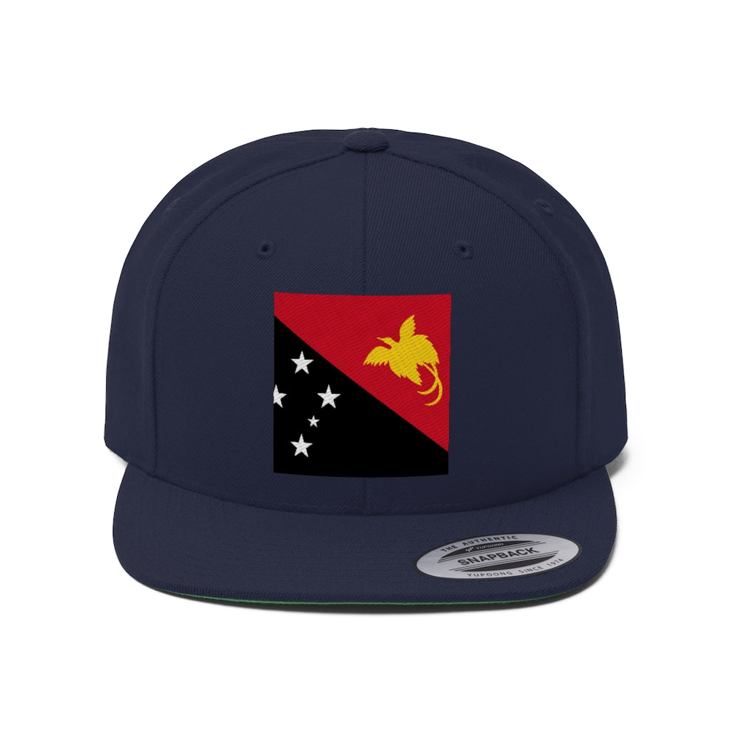 PAPUA NEW GUINEA Unisex Flat Bill Hat