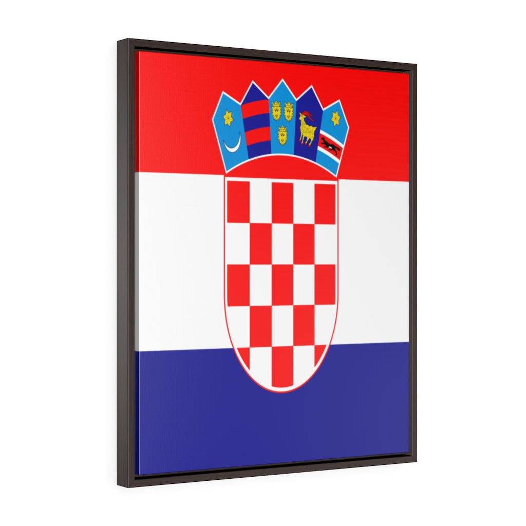 CROATIA Vertical Framed Premium Gallery Wrap Canvas