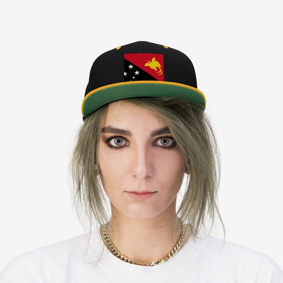 PAPUA NEW GUINEA Unisex Flat Bill Hat